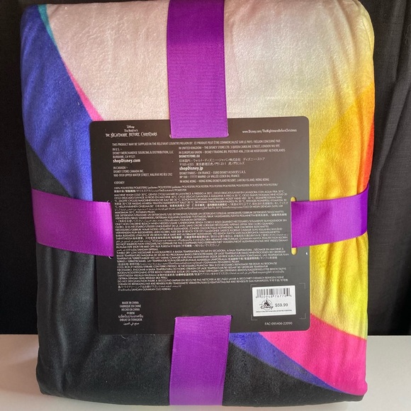 Disney Parks Nightmare Before Christmas Throw Blanket - Picture 3 of 5